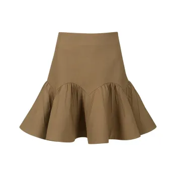 YCH FW24 Casual Short Skirts Women's BROWN/Brown