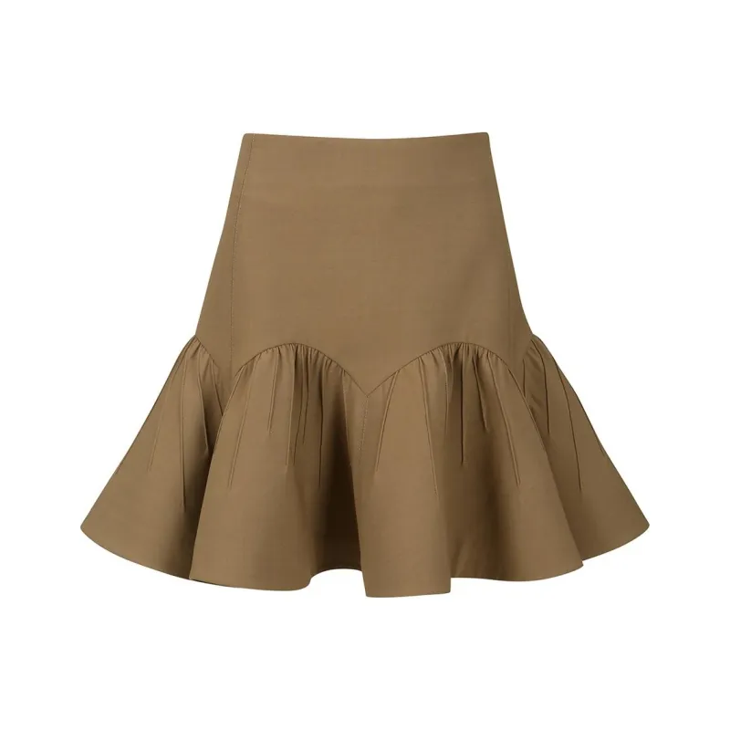 YCH FW24 Casual Short Skirts Women's BROWN/Brown-0