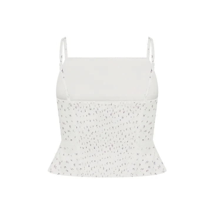 URBAN REVIVO Camisoles Women's White Print-1