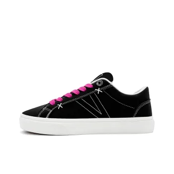 Snow Know The Answer SKTA Low Top Skateboard Shoes Unisex Pink Green Mismatched