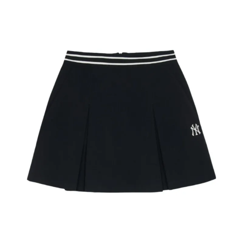 MLB New York Yankees Varsity Casual Short Skirts Women's Black-0