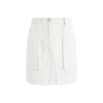 MASFER.SU Casual Short Skirts Women's White