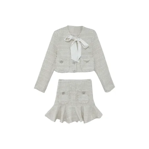 Icicofficial Skirt Set Women's White