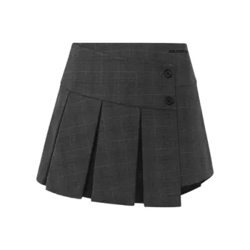 ANN ANDELMAN Casual Short Skirts Women's Dark Gray