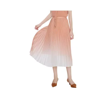 BBLLUUEE Casual Long Skirt Women's Rimu Orange