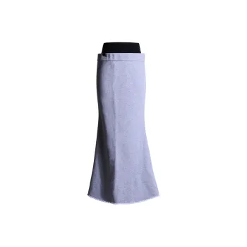 FHMY Casual Long Skirts Women's Heather Gray