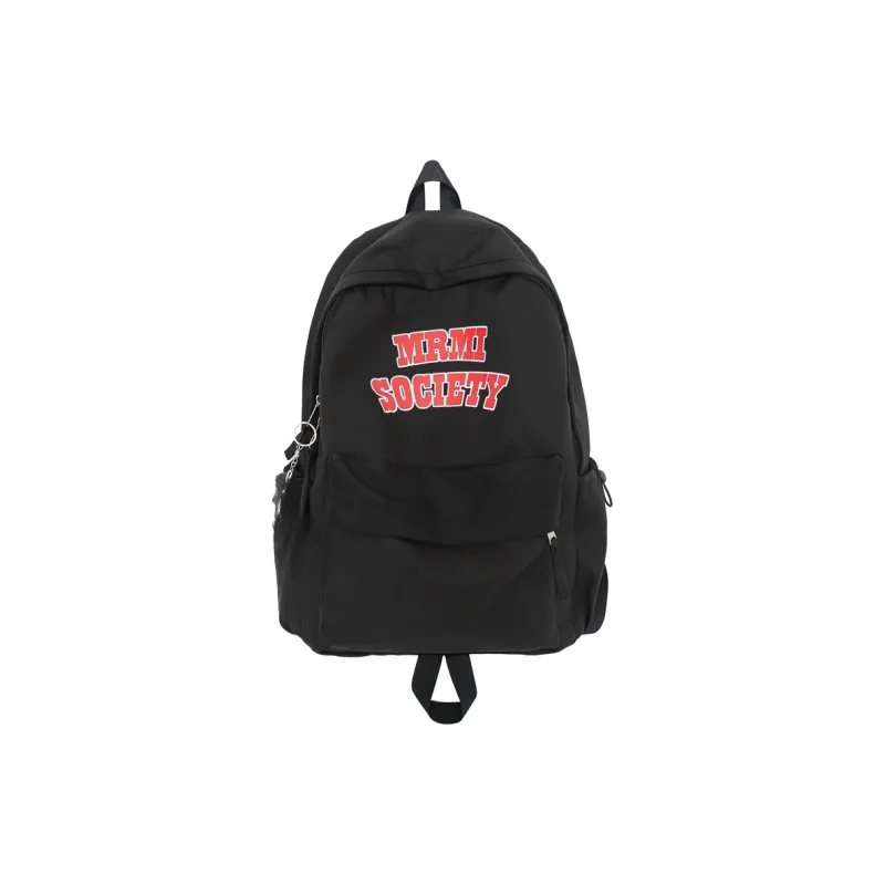 AIBAG Nylon Backpack Unisex Ecru/Black/Burgundy/Light Blue-6