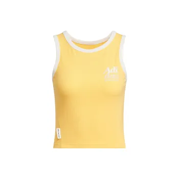 Adidas Logo Tank Top Sport Vests Women's Apricot Yellow