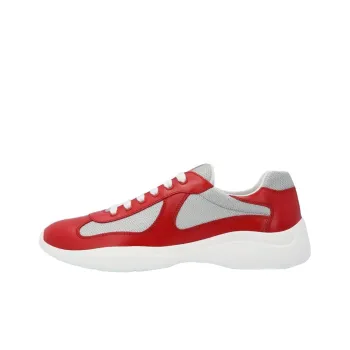 PRADA America's Cup Low Top Casual Shoes Men's Red