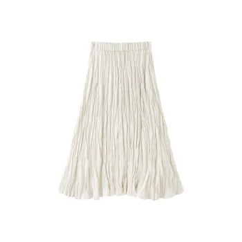 TKY SHOP Casual Long Skirts Women's Champagne