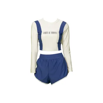 Hao Zhilang Two Piece Swimsuits Women's Navy Blue