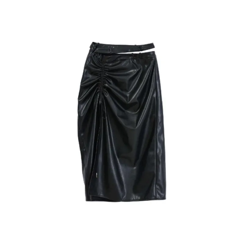 Metamorphosis Casual Long Skirts Women's Black-0