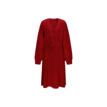 DESIGNICE Skirt Set Women's Red