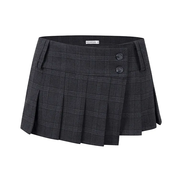 Ariseism Casual Short Skirts Women's Dark Gray-0