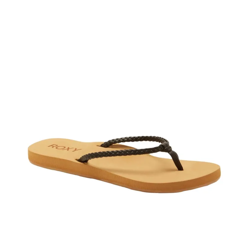 ROXY Abrasion Resistant Flip Flops Women's Black-2