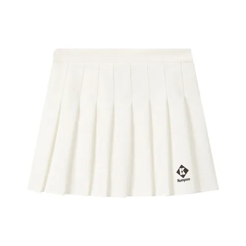 KUMPOO 화이트 여성 캐주얼 숏 스커트