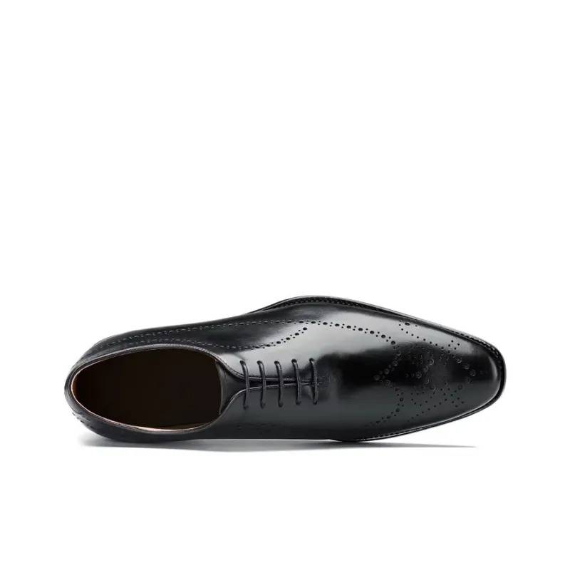 Bansley Dress Shoes Unisex Low Top Black-2
