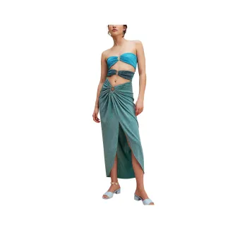 FREE PEOPLE Baobab Isla Maxi Set Skirt Set Women's Natal/Christmas Red