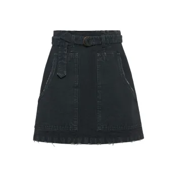 PRADA A line Denim Miniskirt