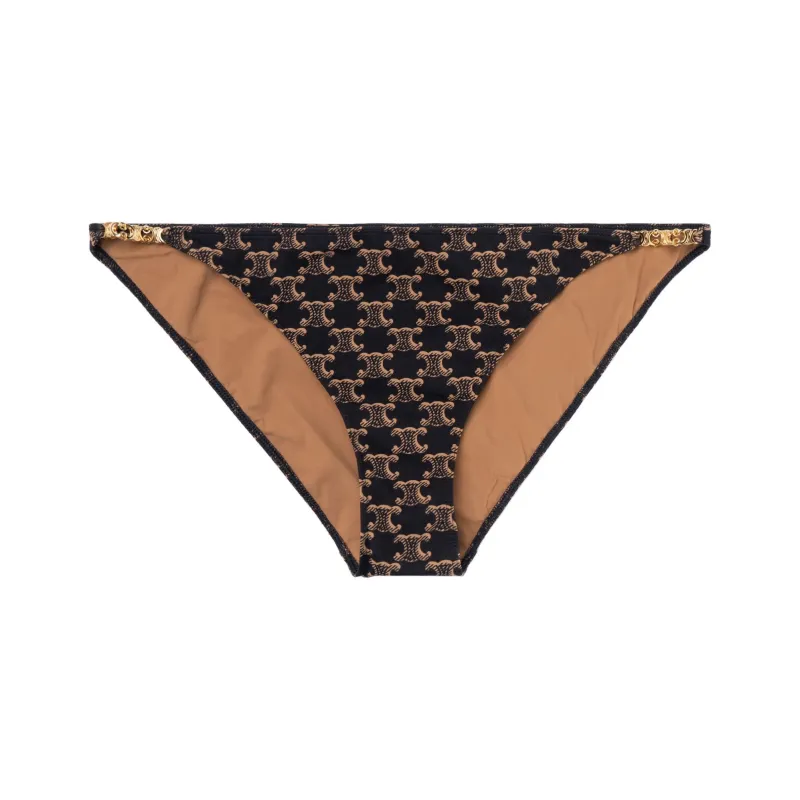 CELINE All Over Patterned Bikini Bottoms-0