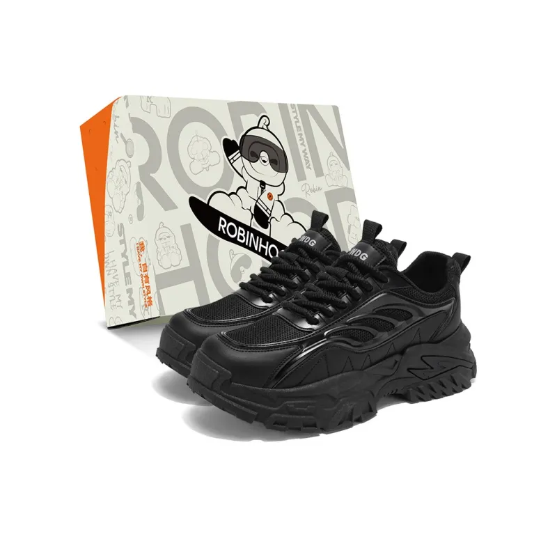 ROBINHOOD Cushioning, Slip Resistant, Abrasion Resistant, Breathable, Coverage, Support Low Top Chunky Sneakers Men's-5