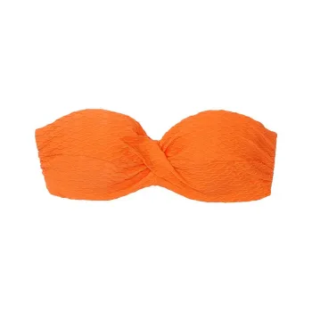 Victoria's Secret PINK Mix & Match Twist Push-Up Bandeau Top / SO Bikini Women's Orange