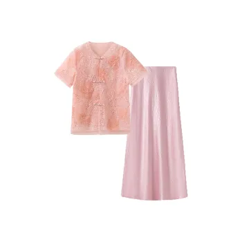 CHARM PICK Skirt Set Women's Pink