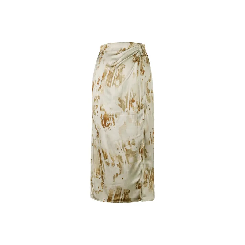 THE SEA LIFE Casual Long Skirt Women's Tea Brown-0