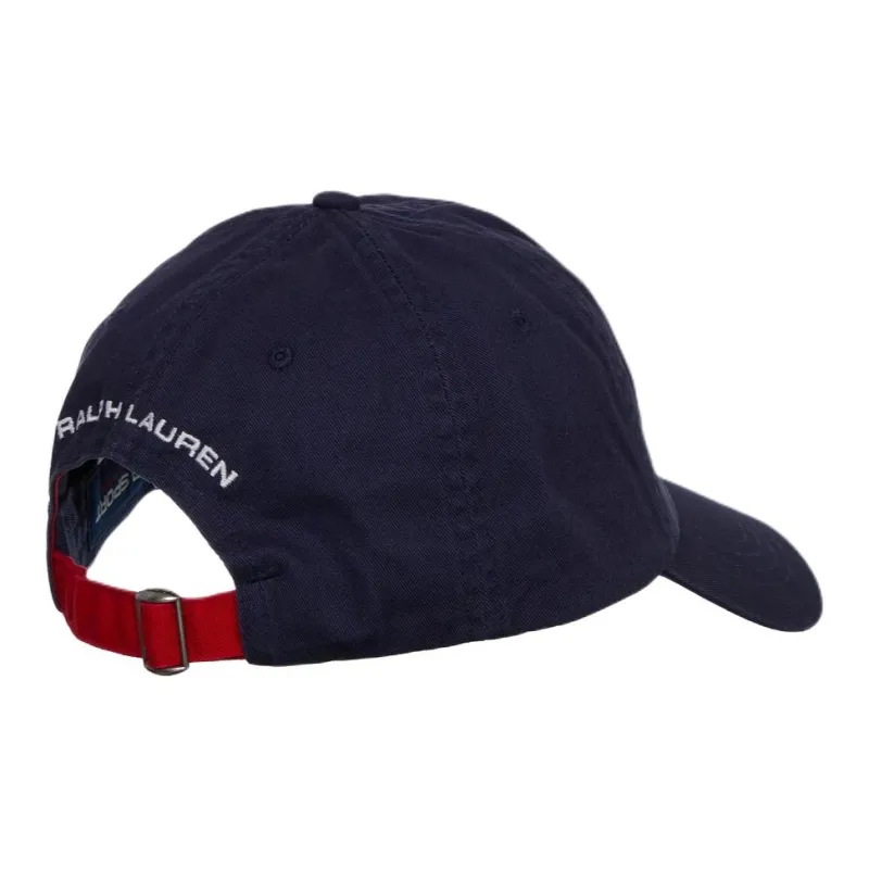 Polo Ralph Lauren Cotton, Twill, Metal Baseball Caps Unisex Marine Blue-2
