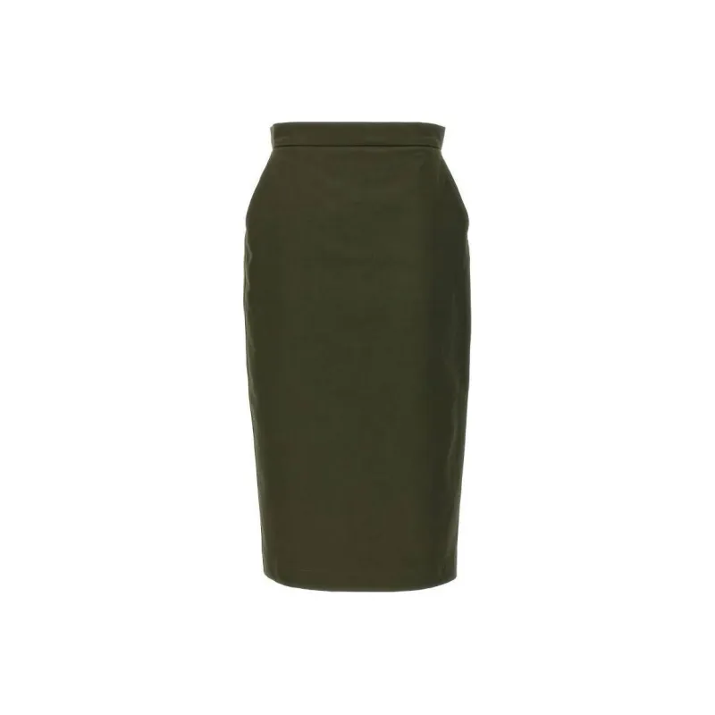 MaxMara Cognac High Waist Skirt-0