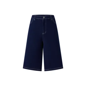 YLI Denim Shorts Women's Denim Blue