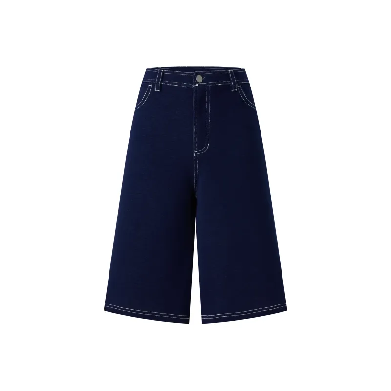 YLI Denim Shorts Women's Denim Blue-0
