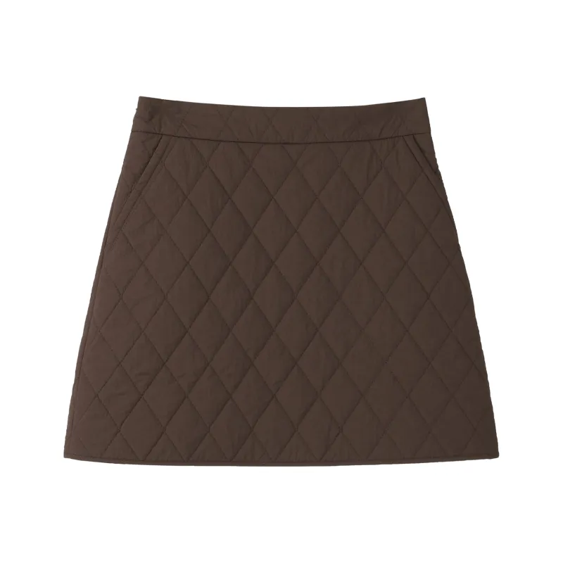 Fstudio Casual Short Skirts Women's Beige/Coffee-4