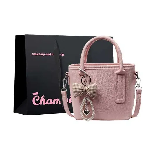 Champion Cub PU Bucket Bag, Shoulder Bag, Crossbody Bag, Handbag Women's Multicolor-5
