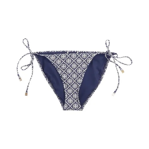 TORY BURCH Monogram Printed String Bikini Bottom