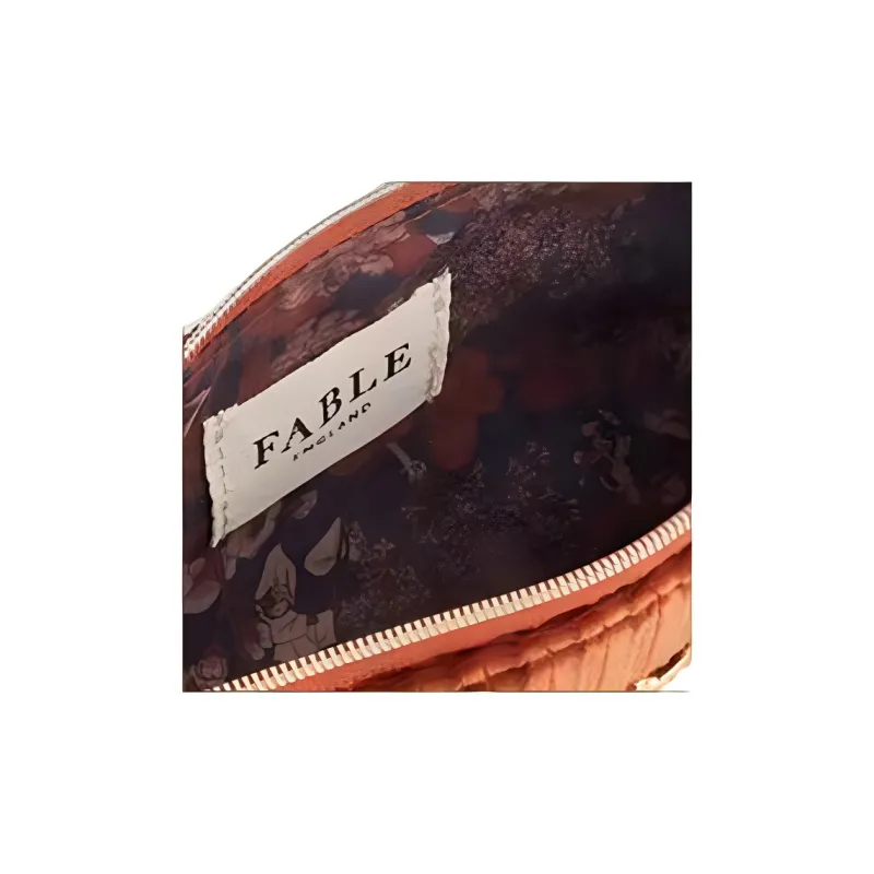 Fable Polyester Clutch Small Size Women's Brown-4