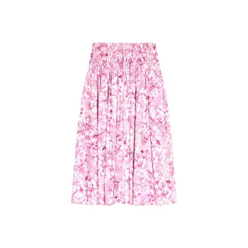 Maje Smocked waist Skirt
