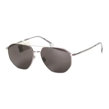 BOSS Metal Aviator Sunglasses Unisex Silver