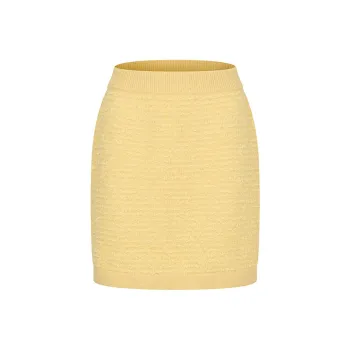 RARE FW24 Casual Short Skirts Women's Yellow