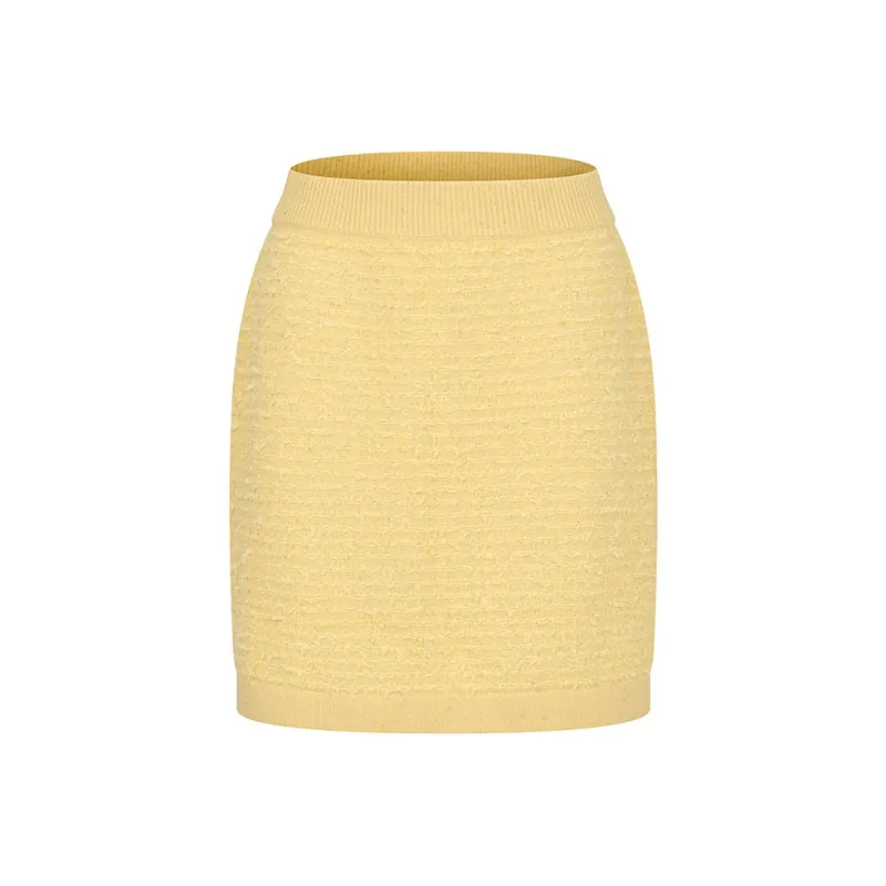 RARE Casual Short Skirts Women's Yellow-0