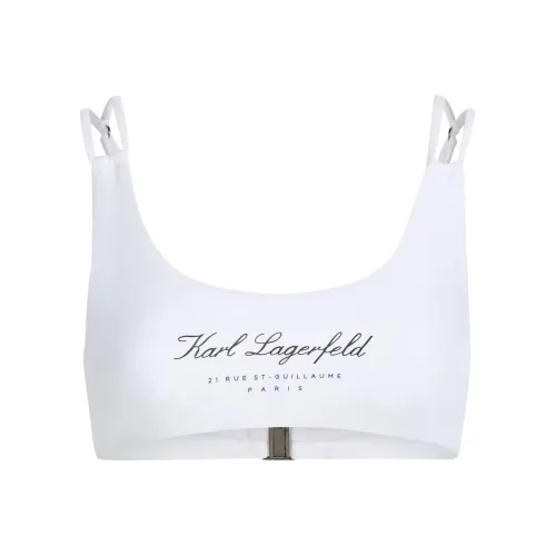 KARL LAGERFELD Hotel Karl Bandeau Bikini Top