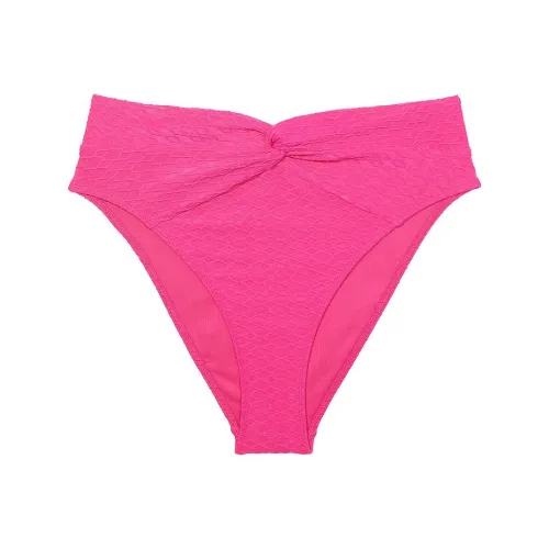 Victoria's Secret PINK Mix & Match High-Waist Twist Cheeky Bikini Bottom/FP Swimming Shorts Women's Pink
