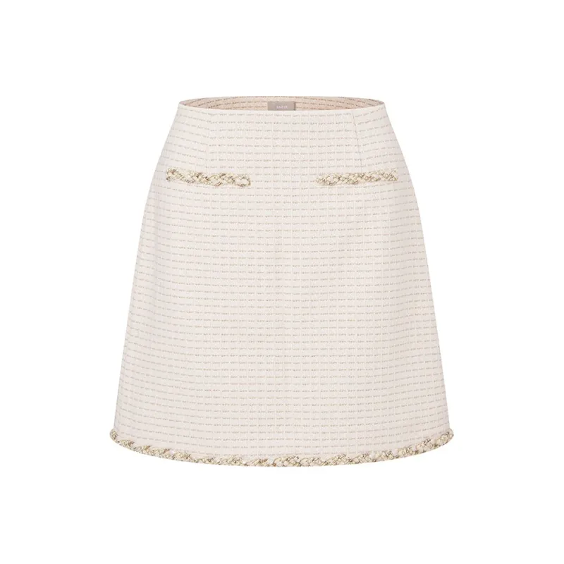 RARE Casual Short Skirts Women's Beige-0