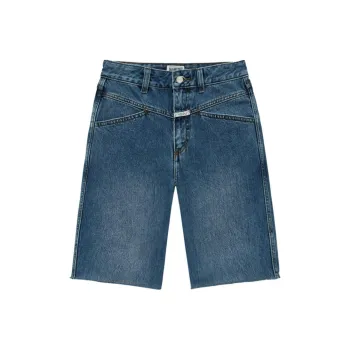 MARITHE FRANCOIS GIRBAUD SS24 Denim Shorts Women's Blue