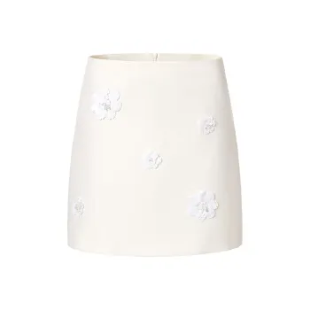 TAMMY TANGS Casual Short Skirts Women's White