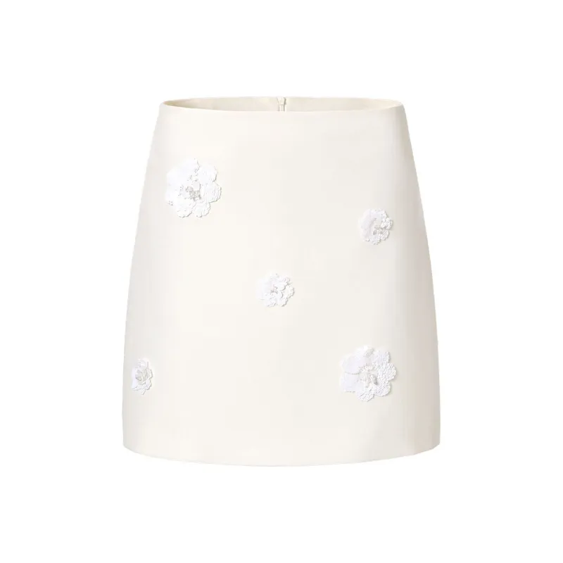 TAMMY TANGS Casual Short Skirts Women's White-0
