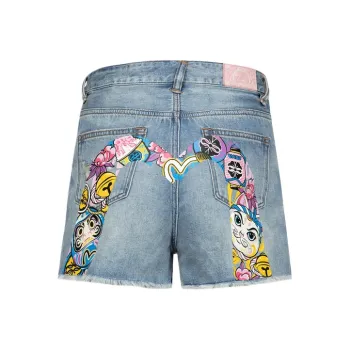 EVISU Denim Shorts Women's Denim Blue