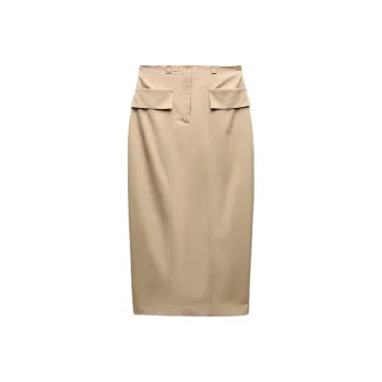 ZARA Casual Long Skirts Women's Tan