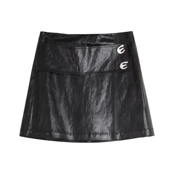 ELLE Casual Short Skirts Women's Black