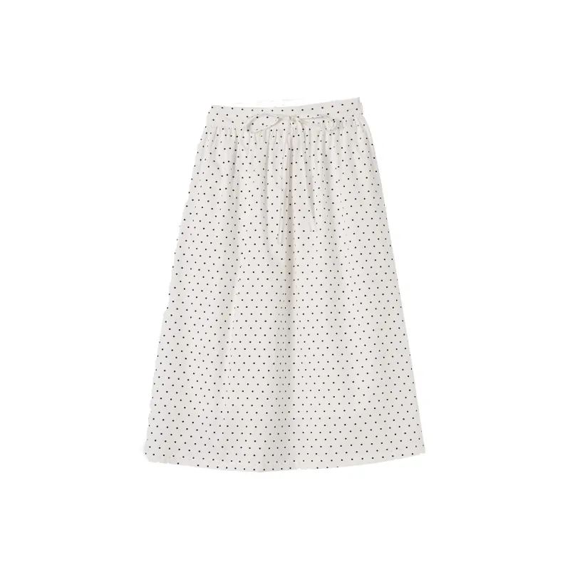 【dme】 Casual Long Skirts Women's White-0